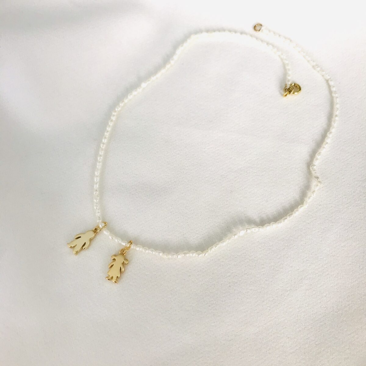 collar perlas niños