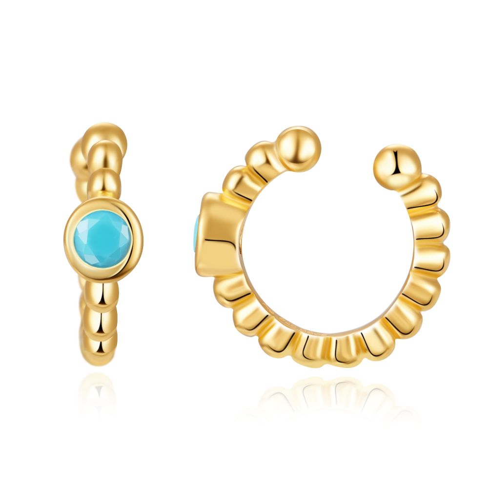 earcuff prai turquesa