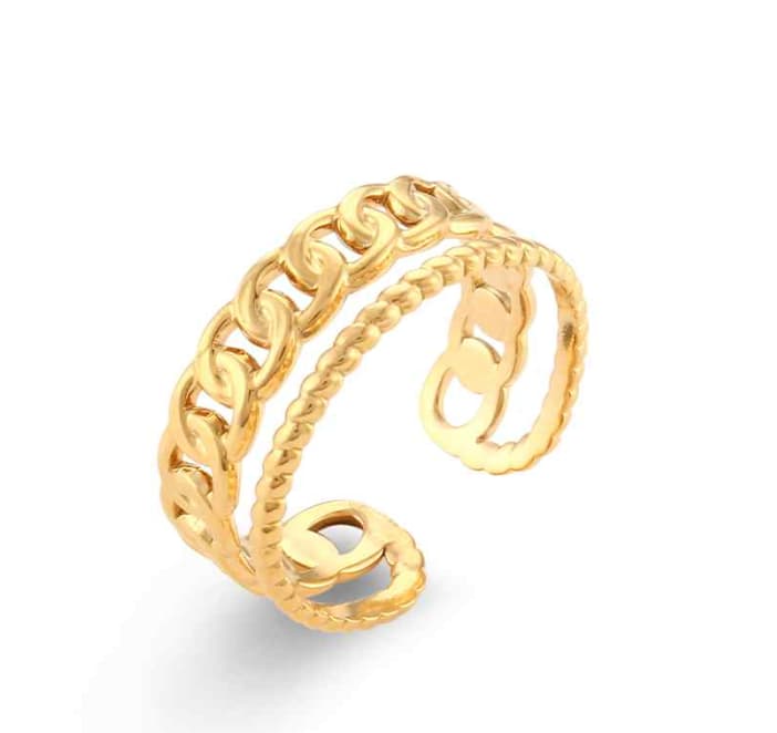 Anillo Acero Delia ajustable