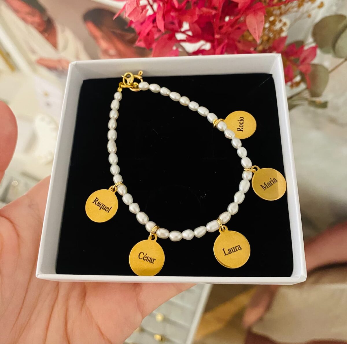 pulsera perlas nombres