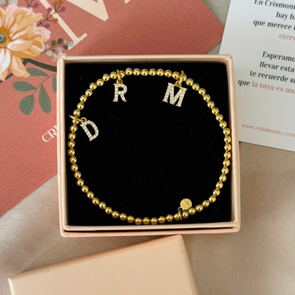 Pulsera Letras Circonitas