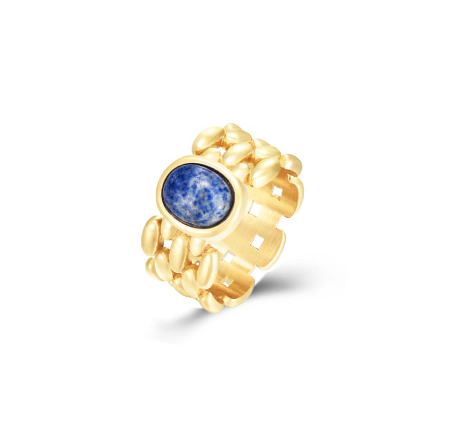 anillo matilda azul