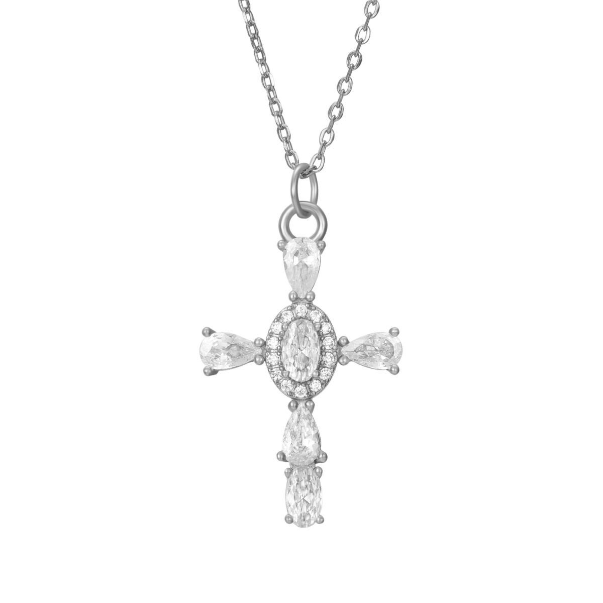 Collar Matilda Cruz Plata
