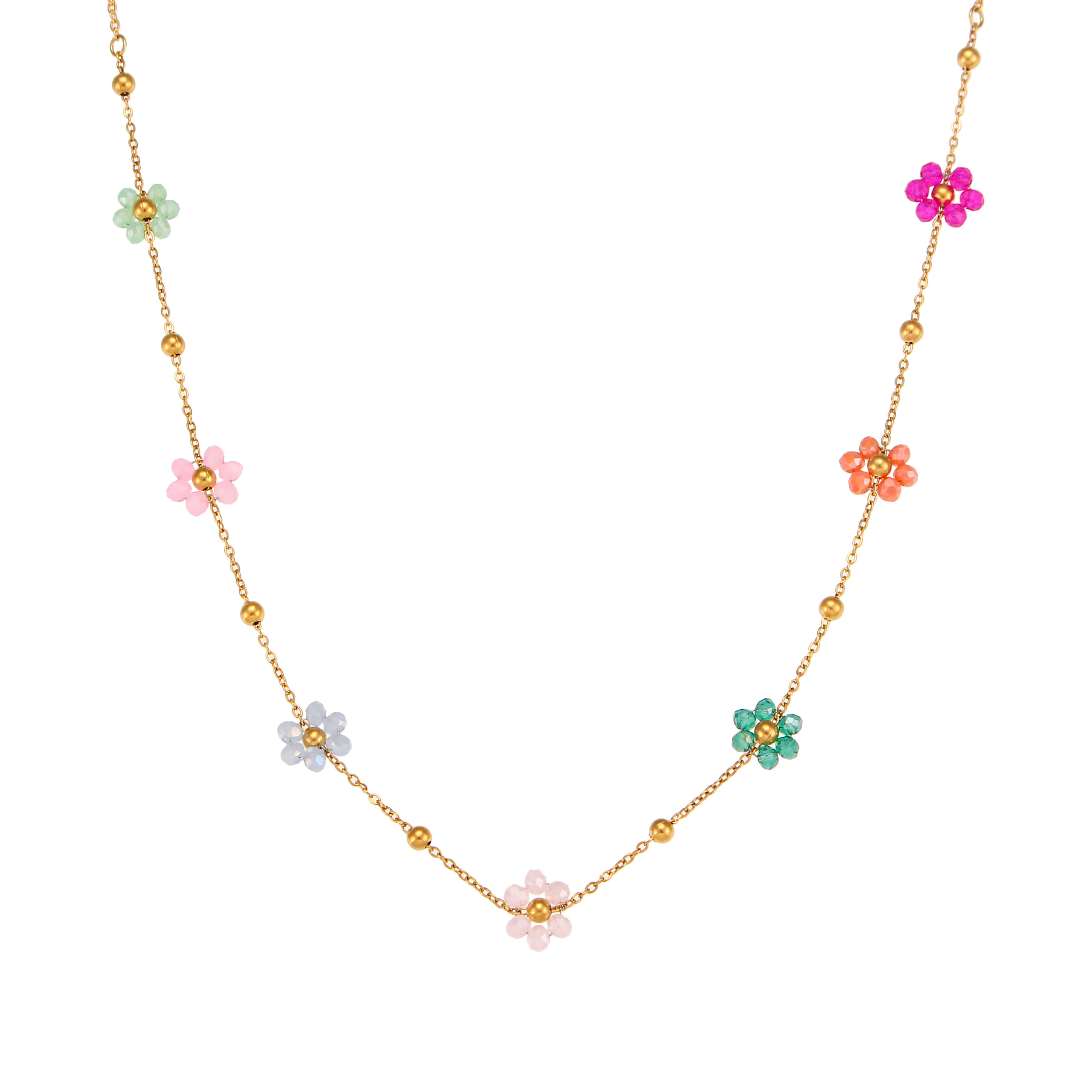 collar flores colores