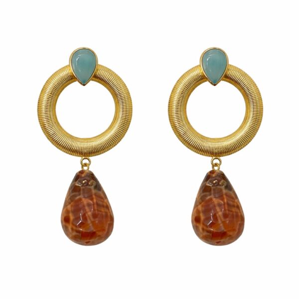 Pendientes Arco Marrones