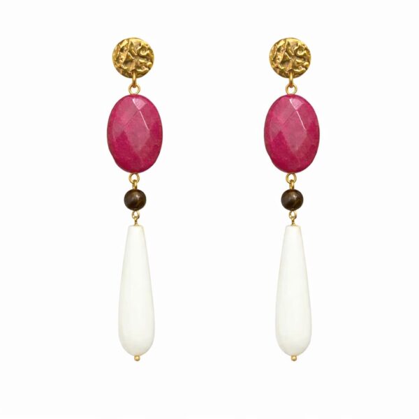 Pendientes Francisca Burdeos