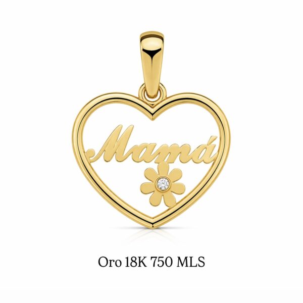 Colgante Corazon Mama 18K Edición Limitada