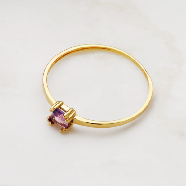 Anillo Amatista ORO 18K - Imagen 3