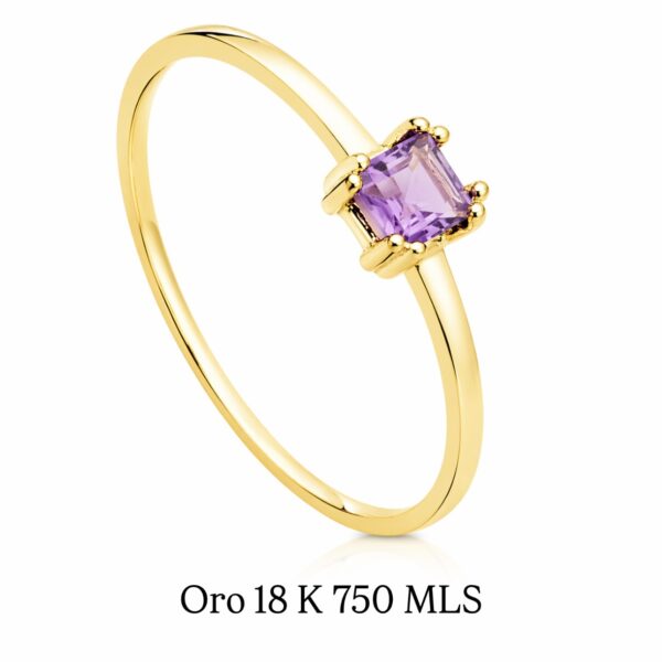Anillo Amatista ORO 18K