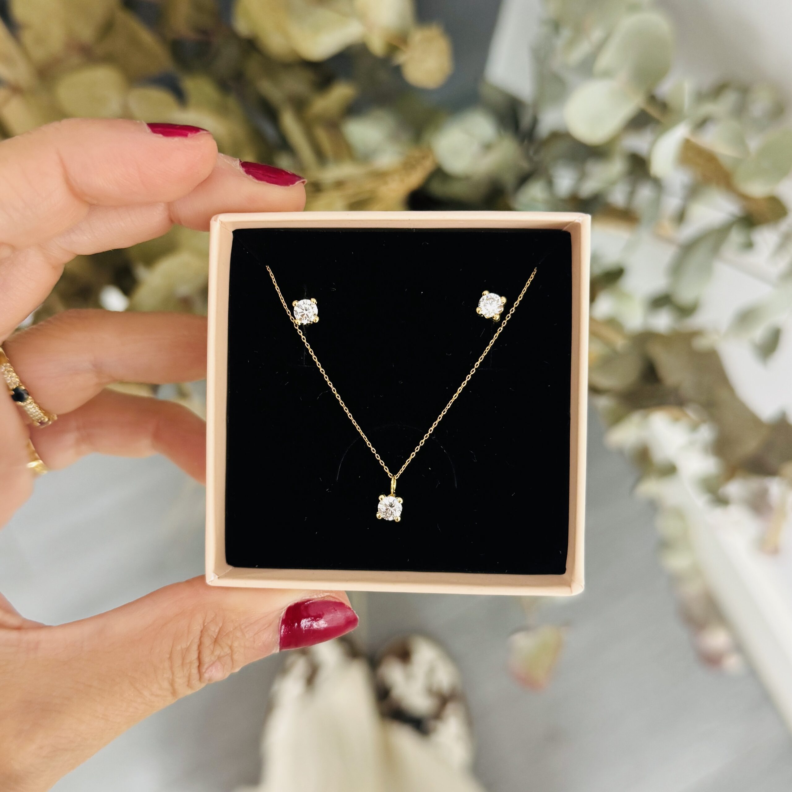 conjunto punto de luz oro