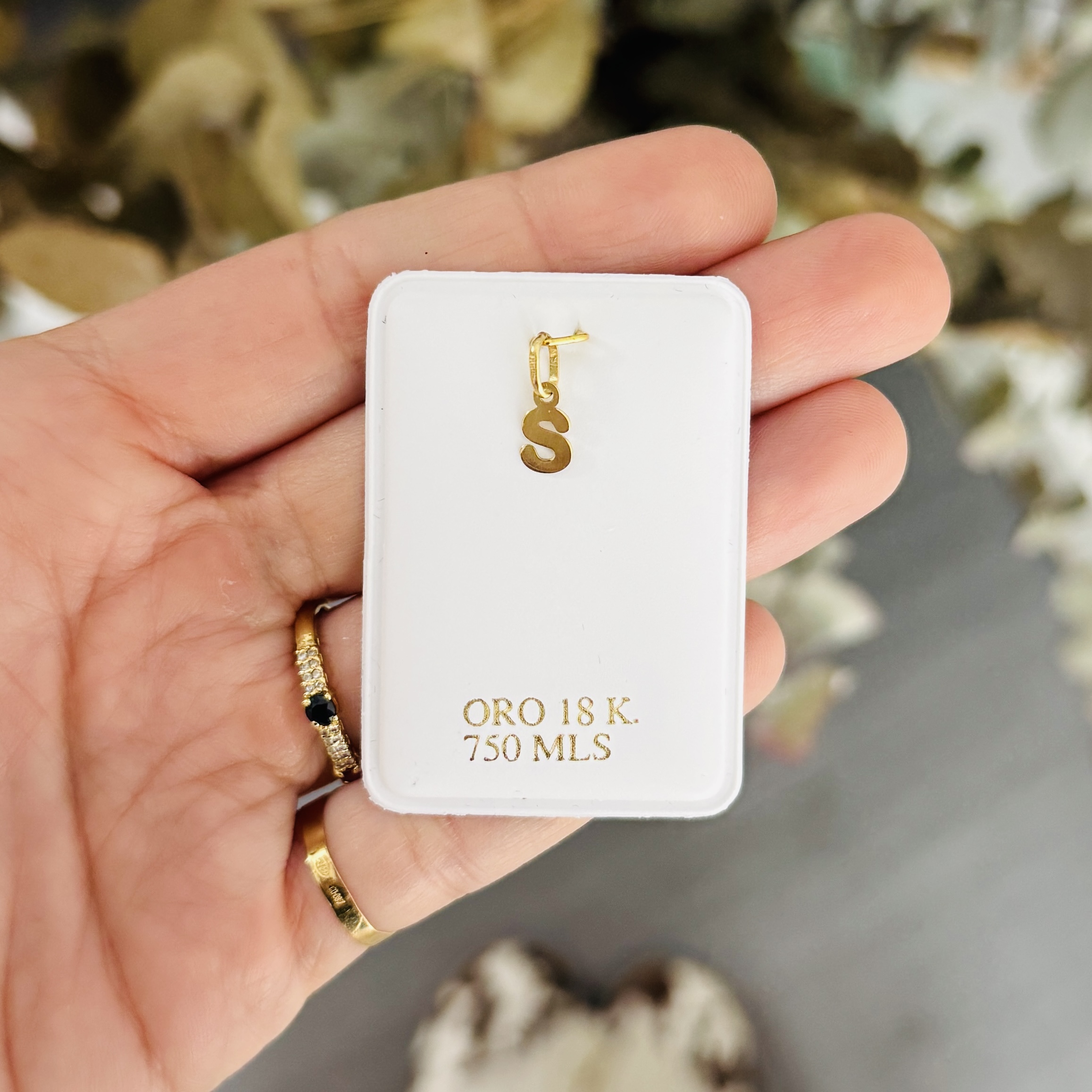 letra oro 18k