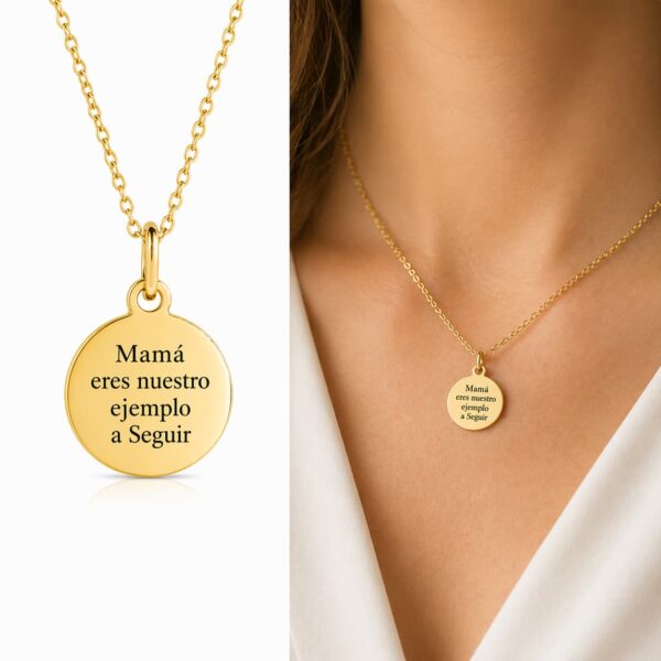 Colgante Medalla Personalizada 18K Edición Limitada - Imagen 4