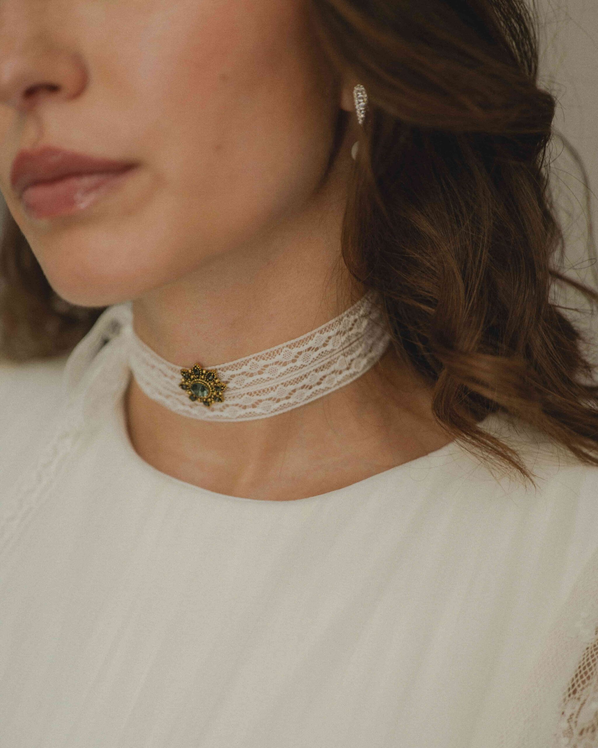 Choker Novia Encaje Paris Night