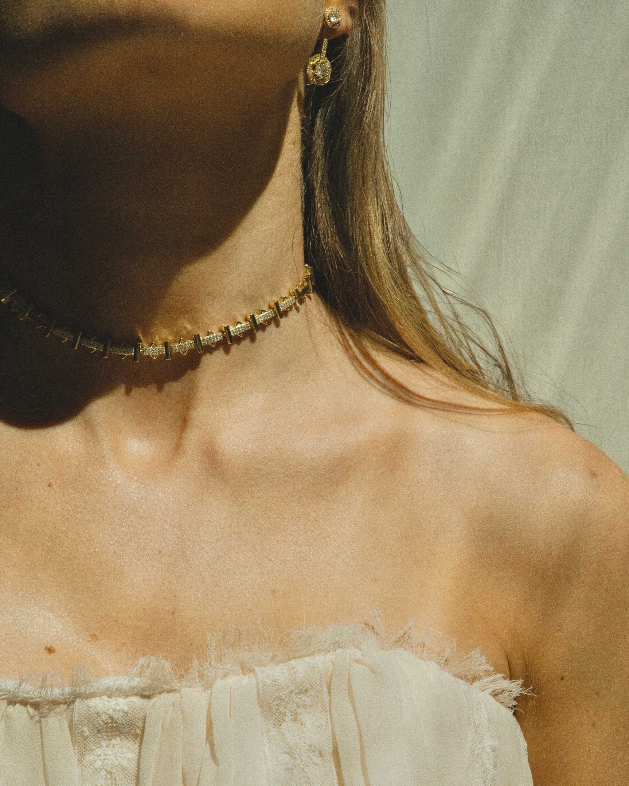 Choker Novia lily oro
