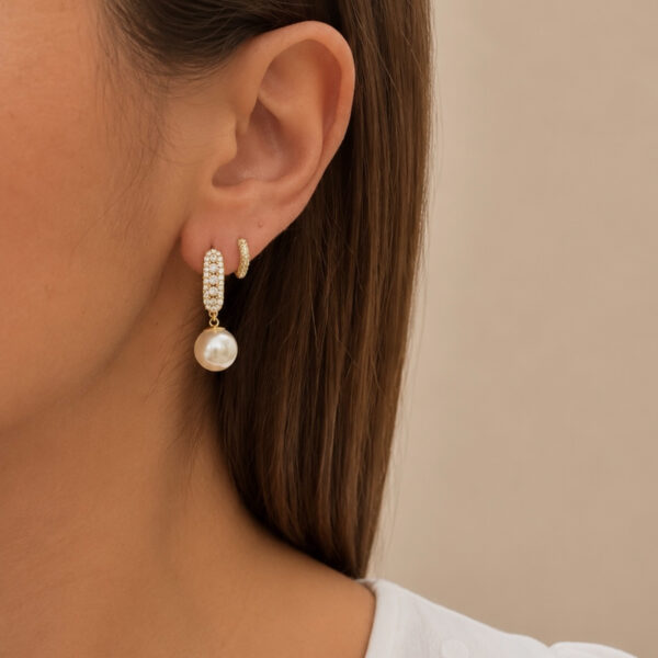 Pendientes Novia Lis Perlas - Imagen 2