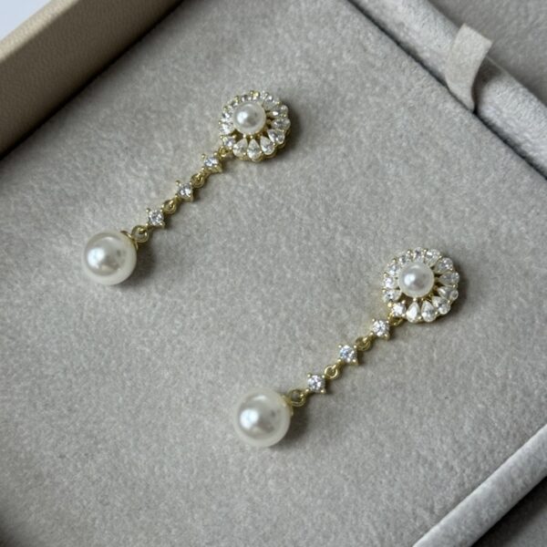 Pendientes Novia Dafne Perlas
