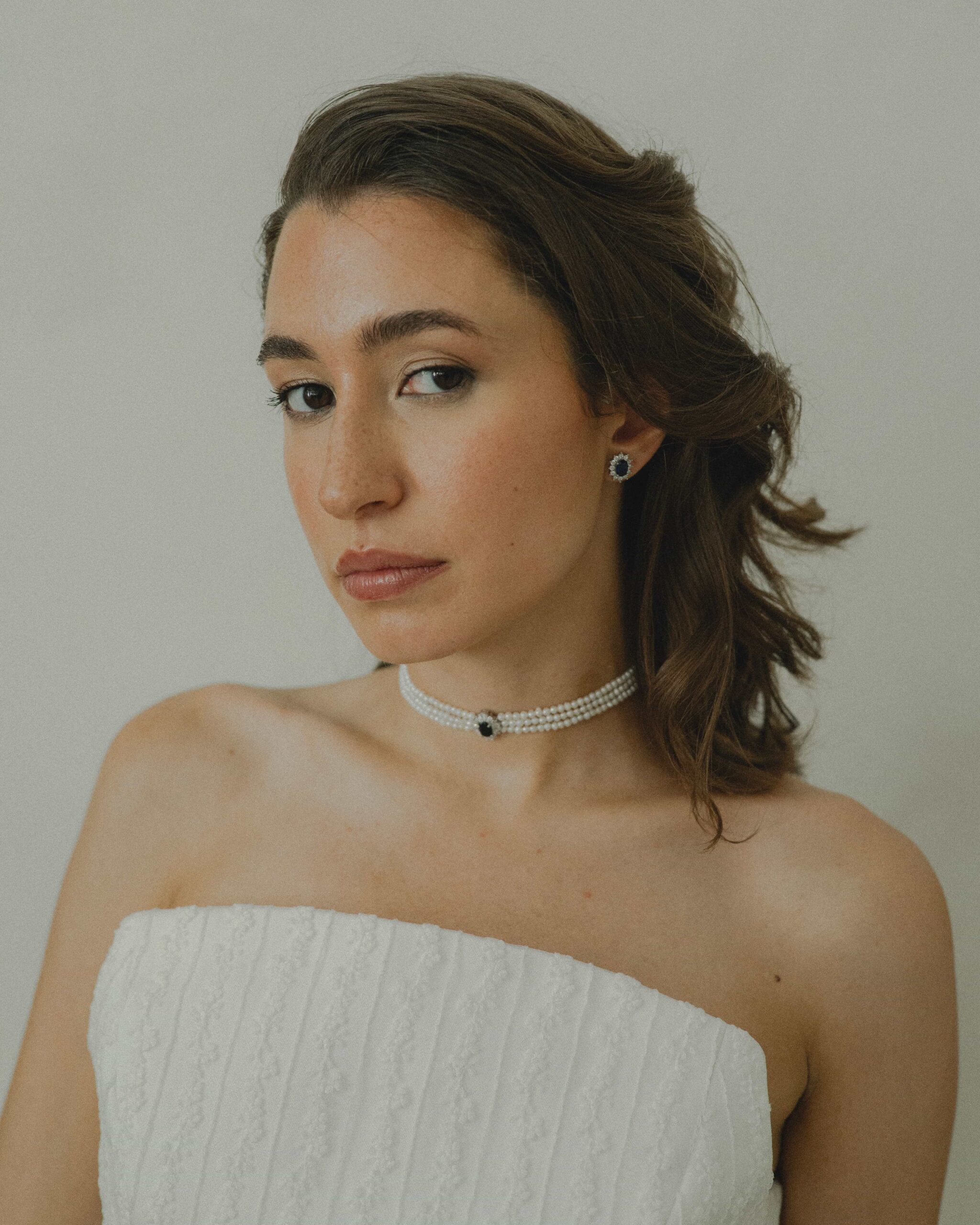 choker novia broche circonita