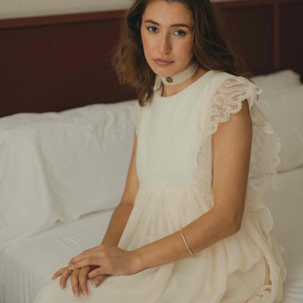 Choker de Novia Encaje Paris Night - Imagen 3