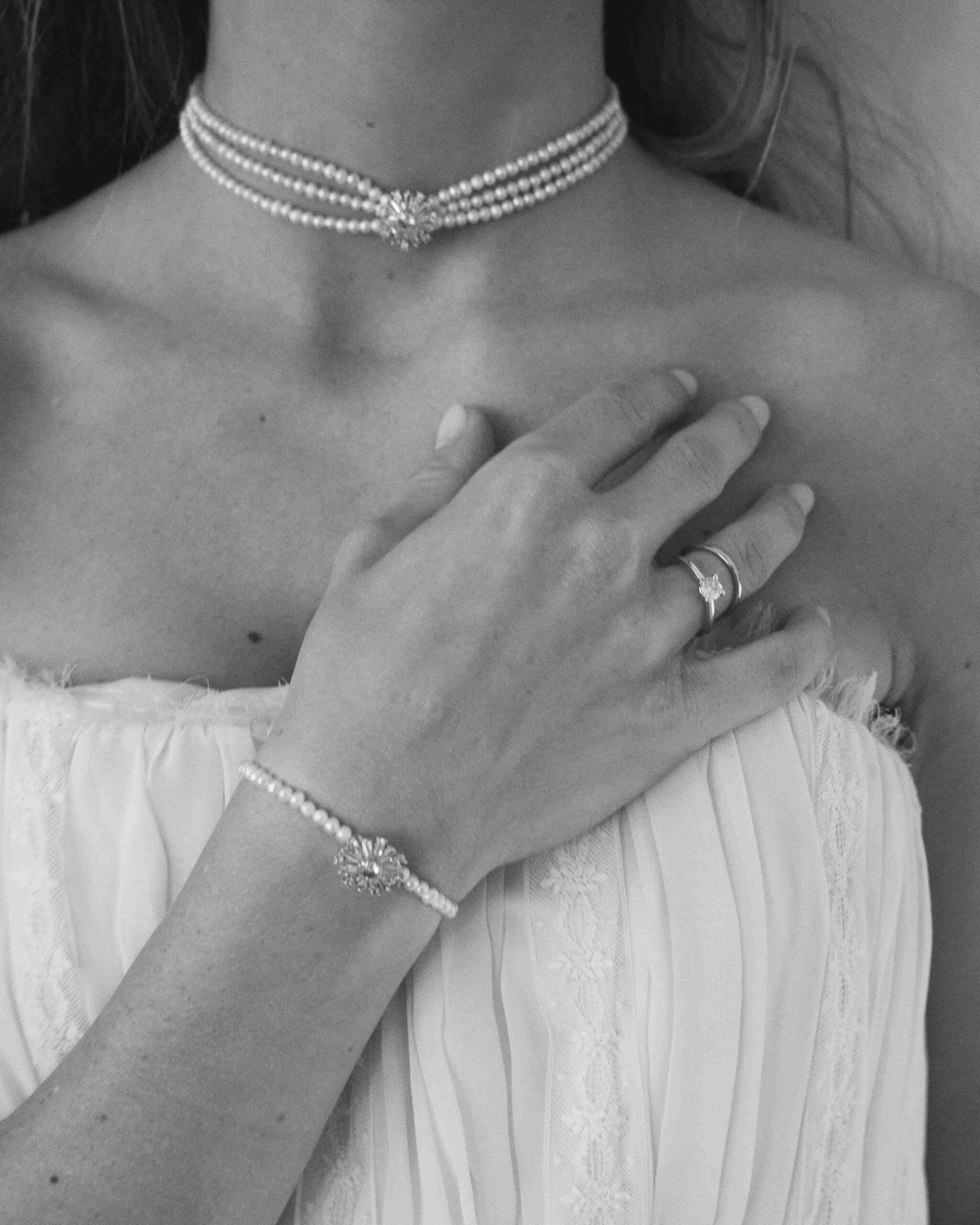 choker novia perlas cultivadas boda