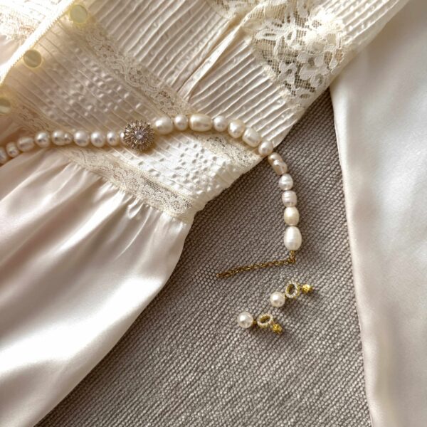 Choker de Novia Perlas Violet