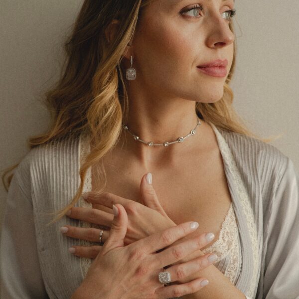 Choker de Novia Marcella Plata - Imagen 3
