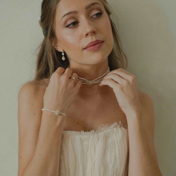 Choker de Novia Perlas Daphne - Imagen 4