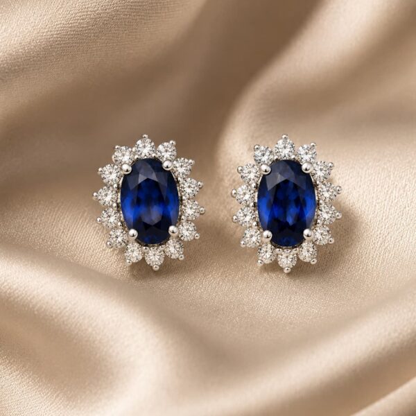 Pendientes Novia Zafiro Francesca