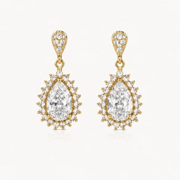Pendientes Novia Gota Clasic Oro