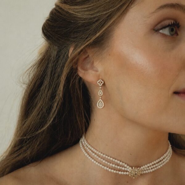 Pendientes Novia Flori