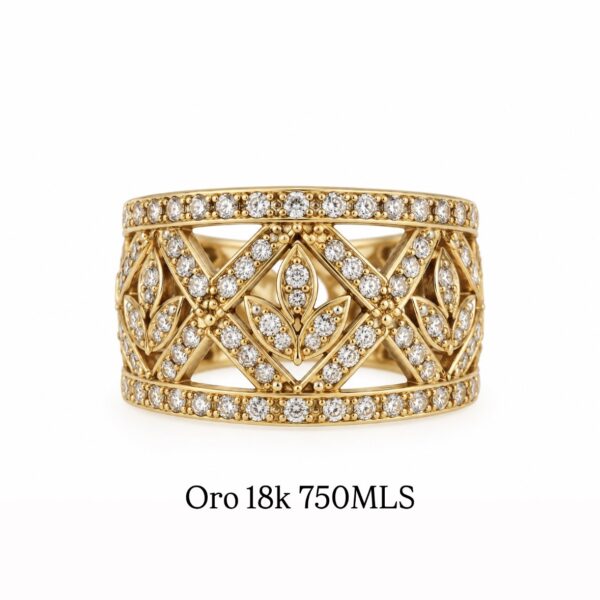 Anillo Vintage Calado Art Deco