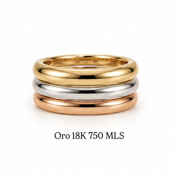 Anillo Vintage Tricolor