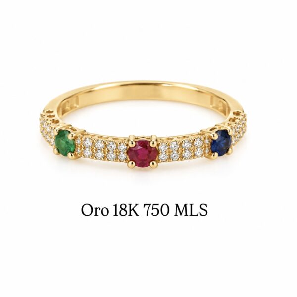 Anillo Vintage Trilogía Diamantes