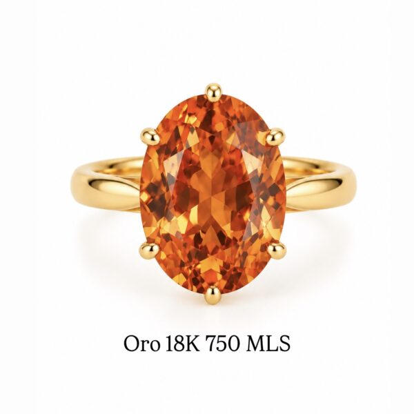 Anillo Vintage Citrino Impercial
