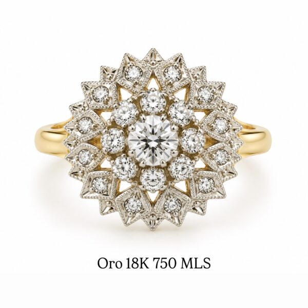 Anillo Vintage Roseta